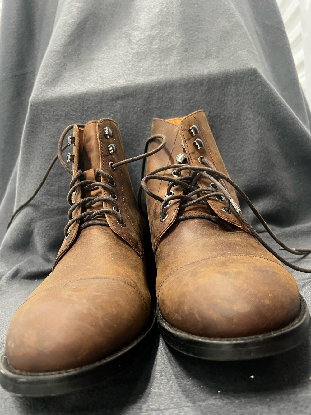 Quince Men's Crafted Leather Cap Toe Lace Up Boot